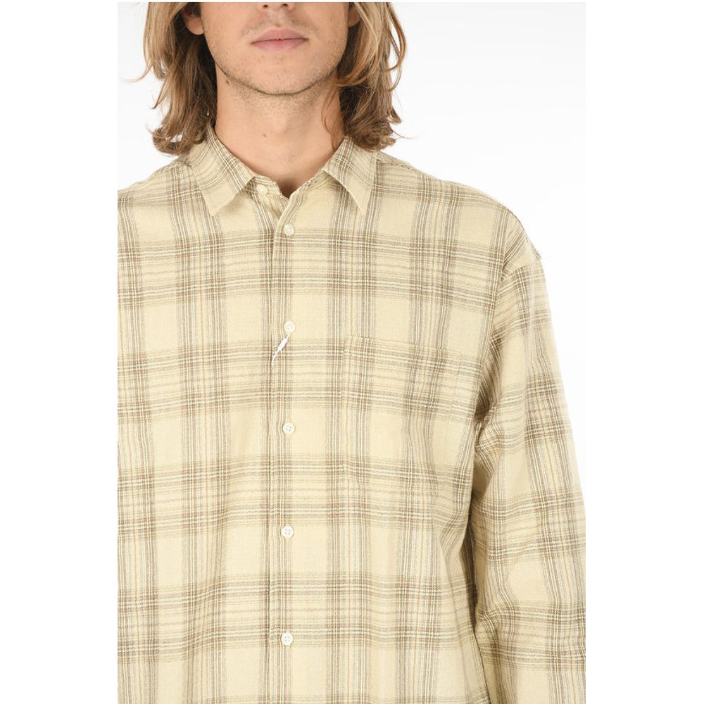 Samsoe Samsoe Plaid Checkered Linen-blend LUAN J Shirt with Breast Pocket