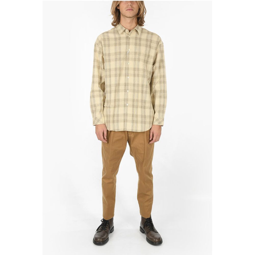 Samsoe Samsoe Plaid Checkered Linen-blend LUAN J Shirt with Breast Pocket