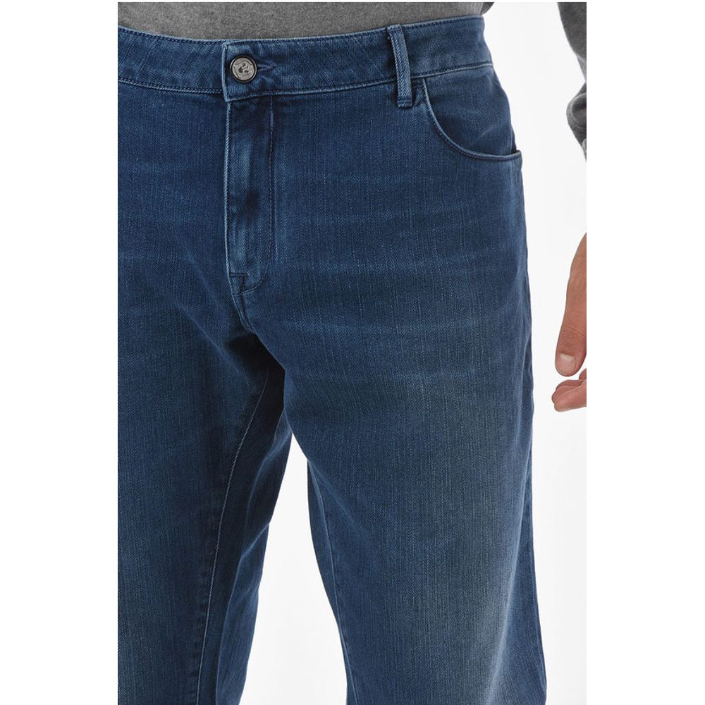 Corneliani ID Mid-wash Straight-leg Jeans