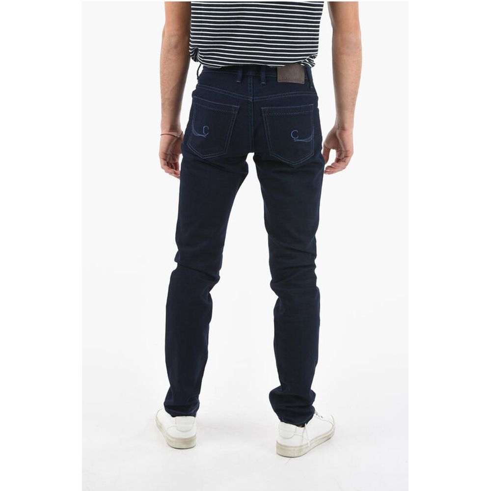 Corneliani ID Stretch Denim Slim Fit Jeans 18cm