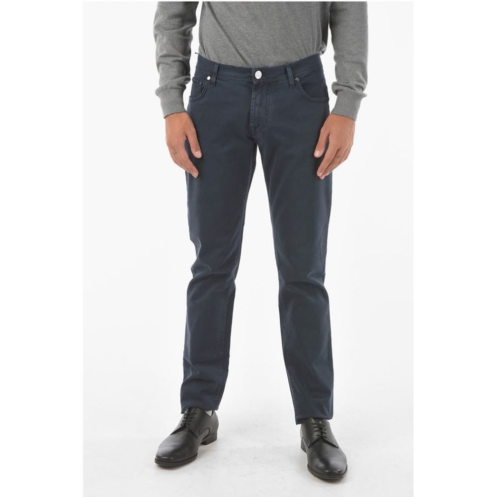 Corneliani ID Stretchy Cotton M ALGA FIX Straight-leg 5-pocket Pants