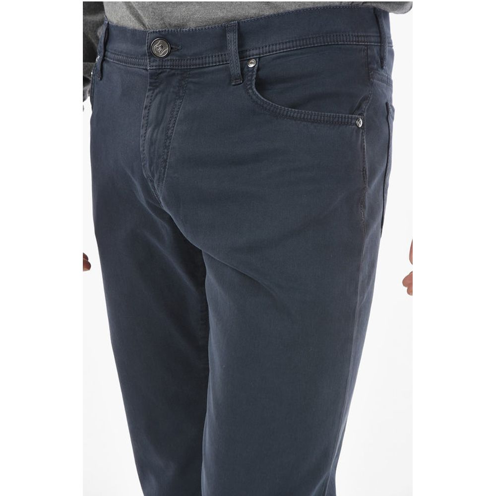 Corneliani ID Stretchy Cotton M ALGA FIX Straight-leg 5-pocket Pants