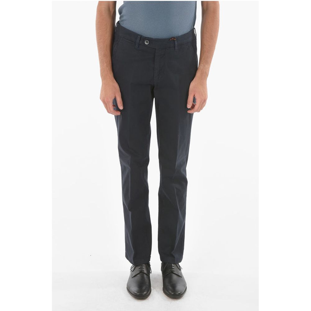 Corneliani ID Stretchy Cotton M ALGA 426 Pants with Belt Loops