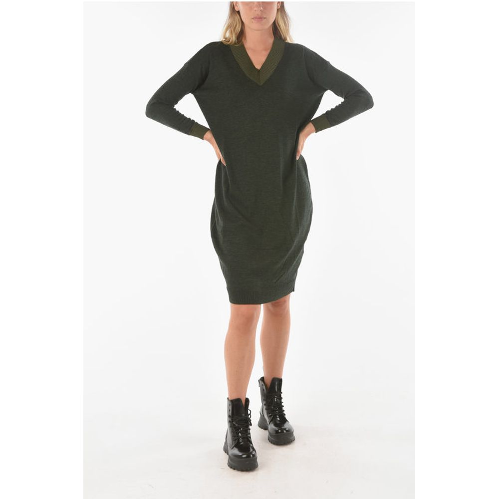 Ixos Knitted SWAPS Midi Dress with V Neckline
