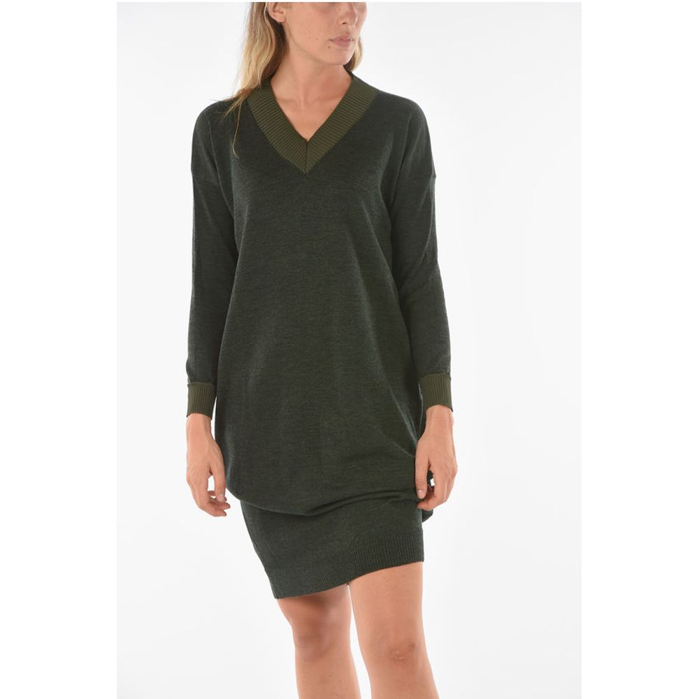 Ixos Knitted SWAPS Midi Dress with V Neckline