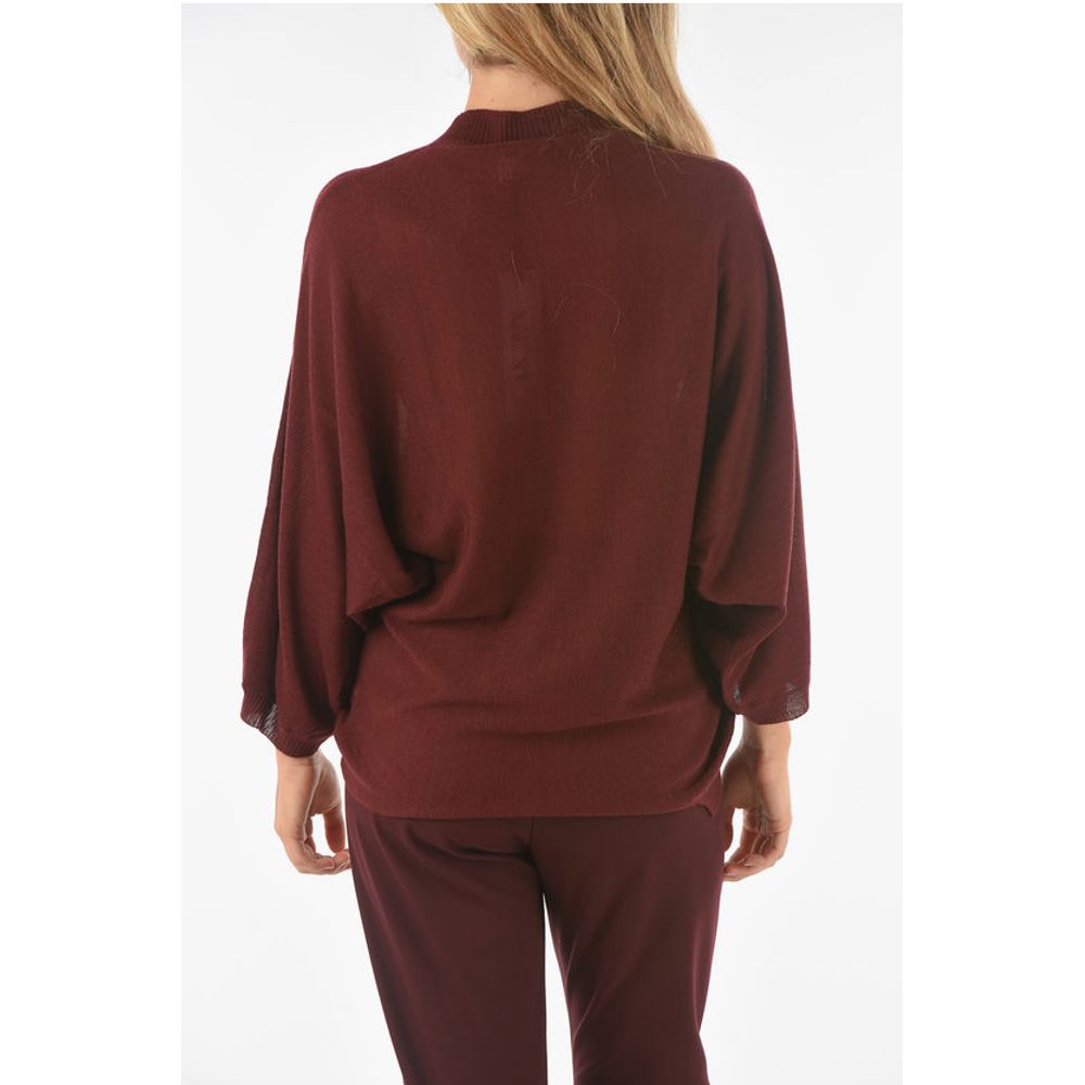 Ixos Virgin Wool Blend CURLIN Crewneck Sweater with Batwing Sleev