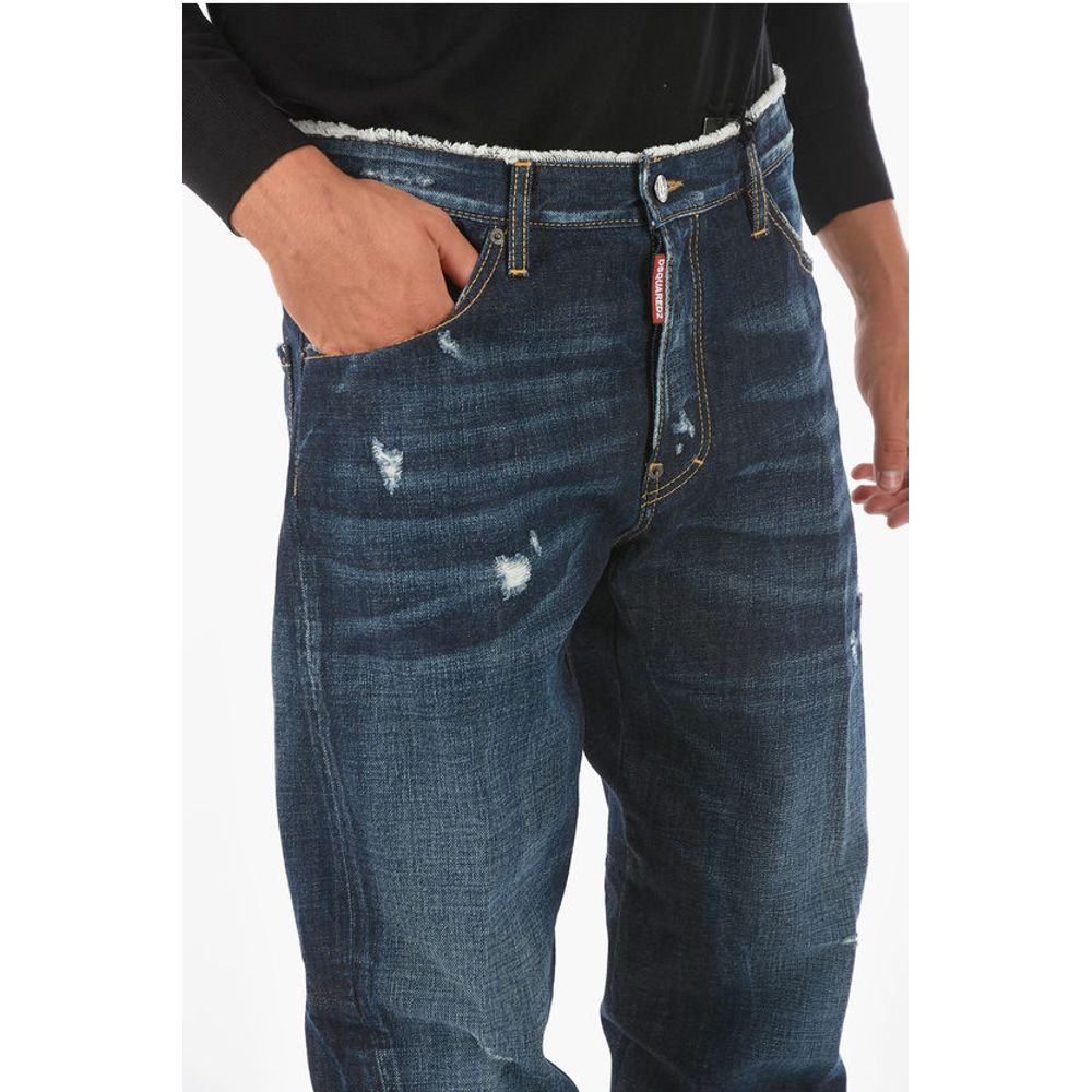 Dsquared² 20cm frayed waist WORK WEAR COMBAT jeans