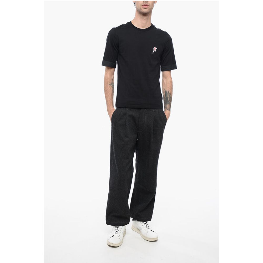 Neil Barrett Cotton TRAVEL Crew-neck T-shirt