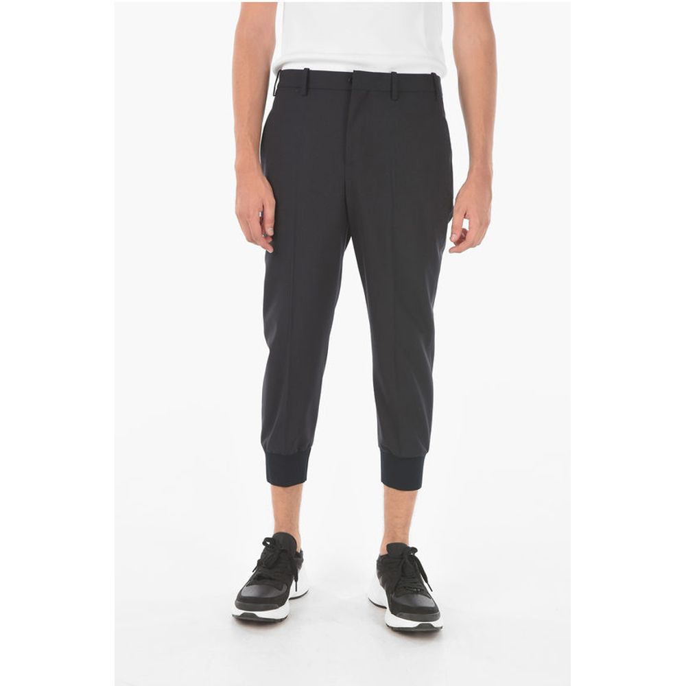 Neil Barrett Chino TAILORED Pants with Ribbed Ankle Cuffs