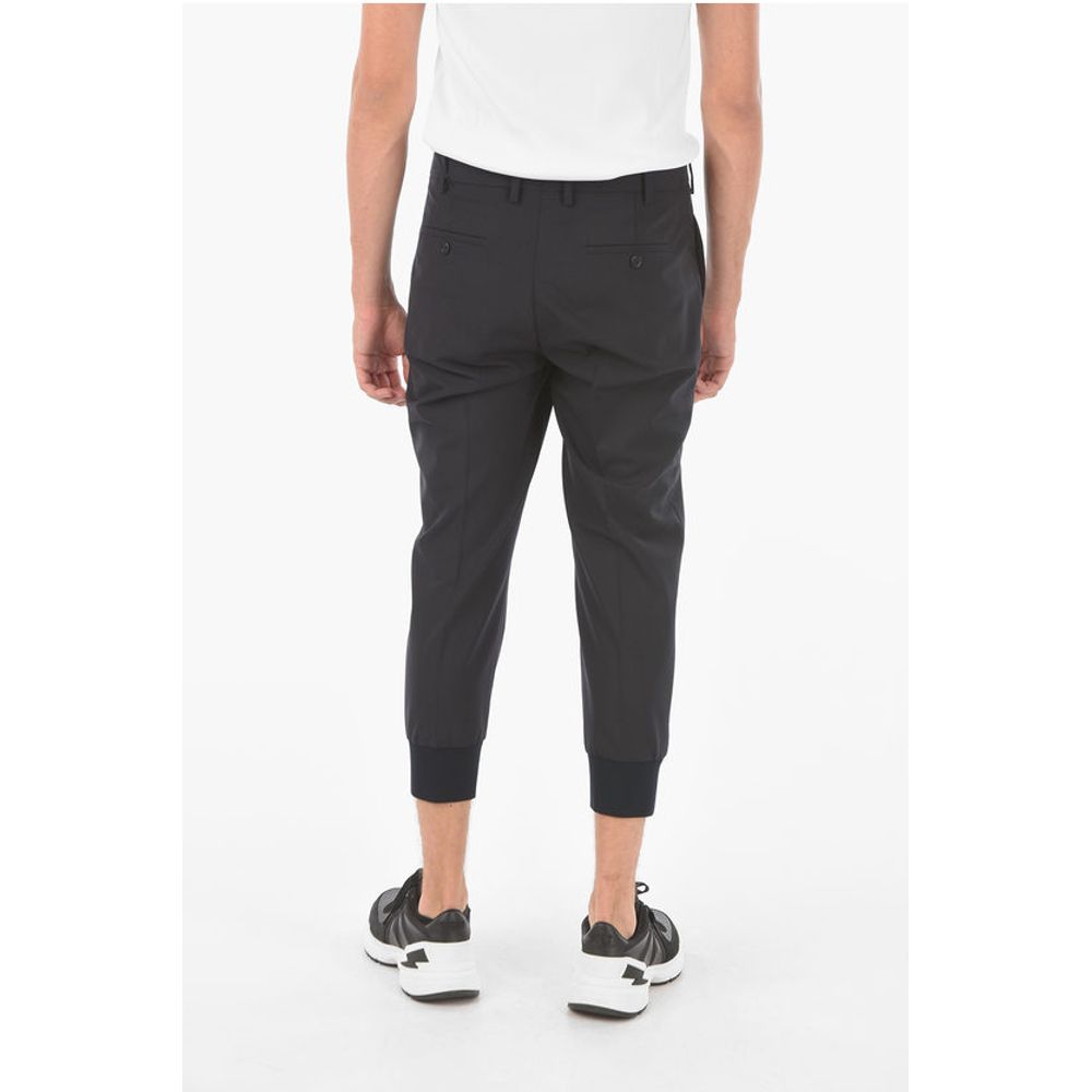 Neil Barrett Chino TAILORED Pants with Ribbed Ankle Cuffs