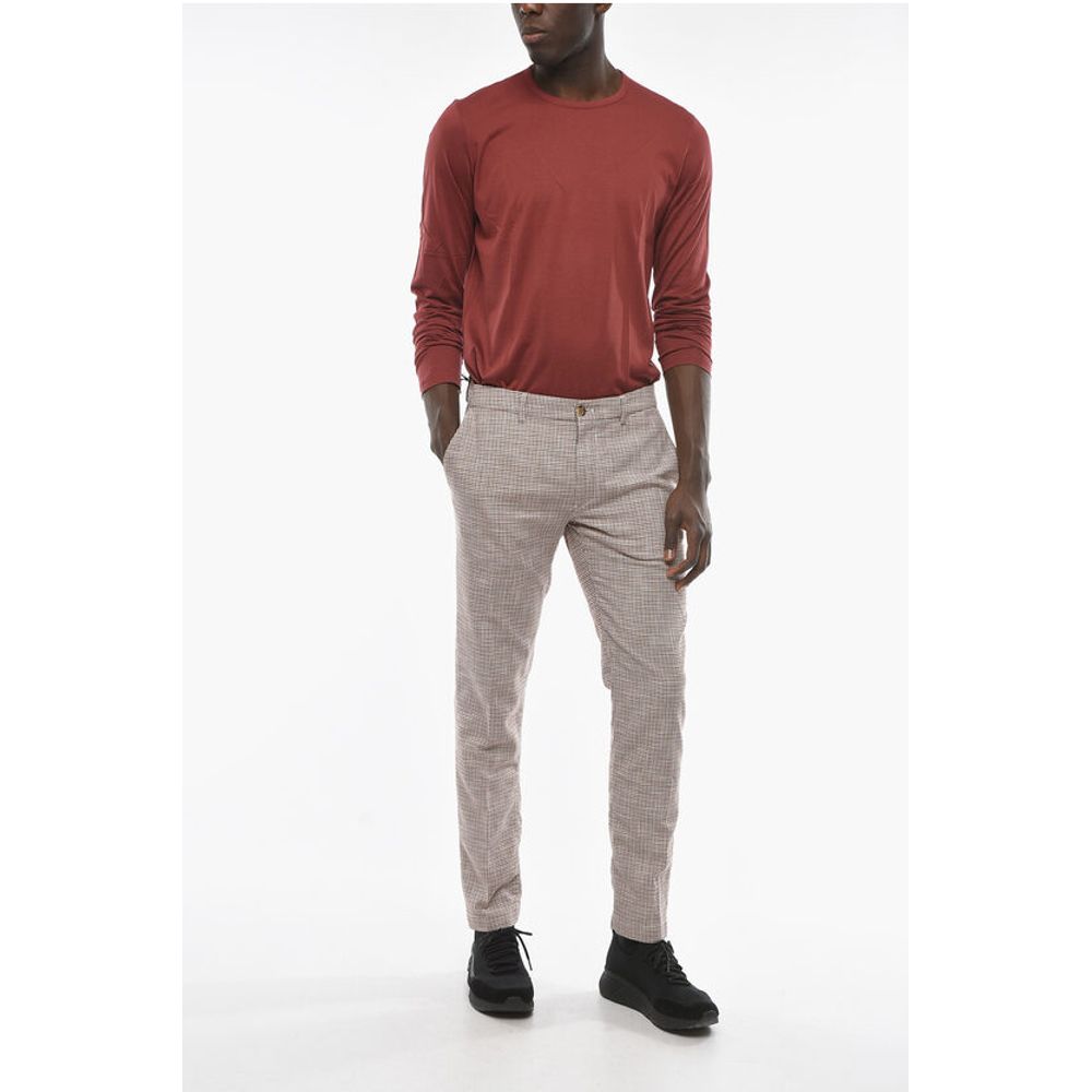 Cruna Houndstooth Motif Slim Fit NEWTOWN Pants