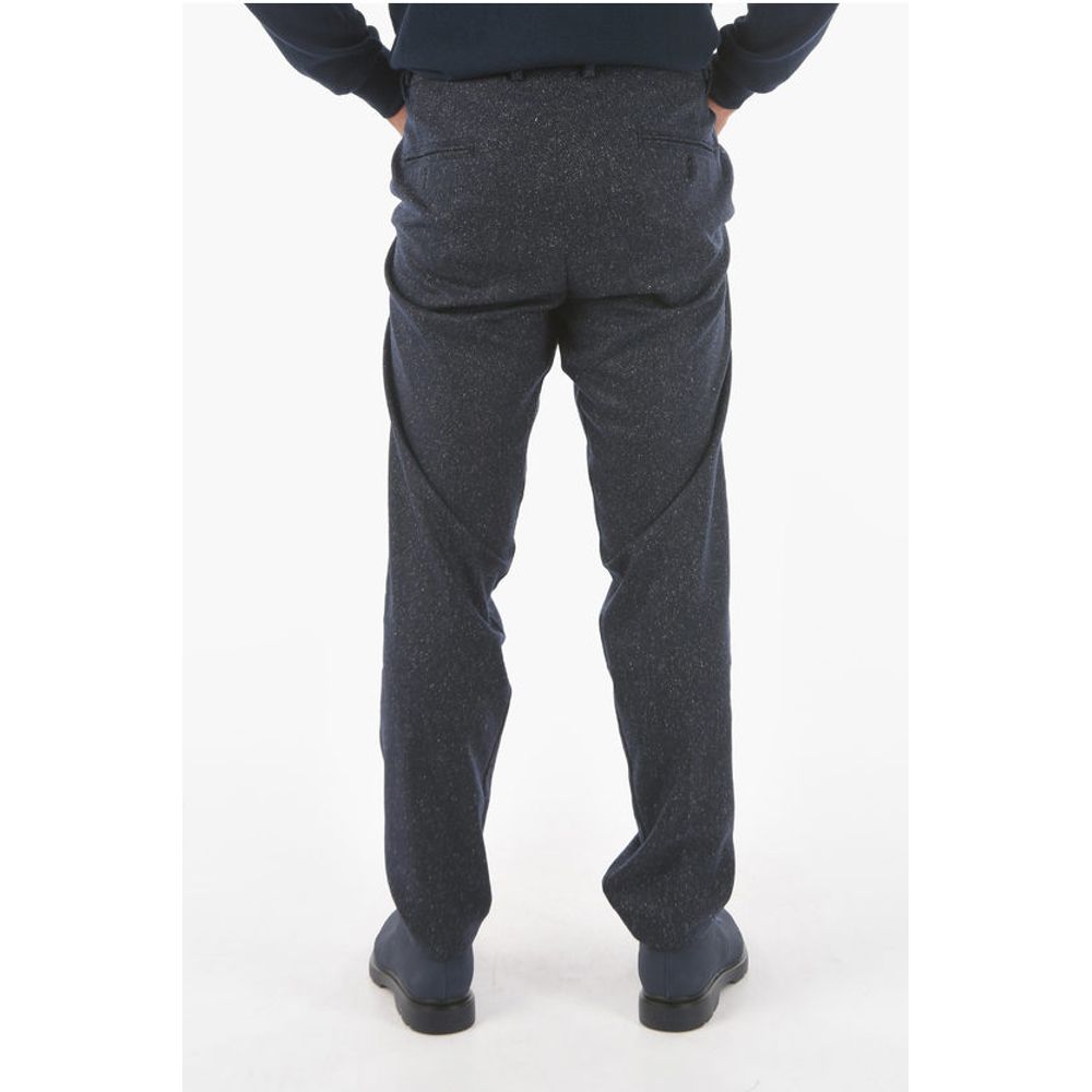 Cruna Single-pleated RAVAL1P.L. Herringbone Wool Blend Pants