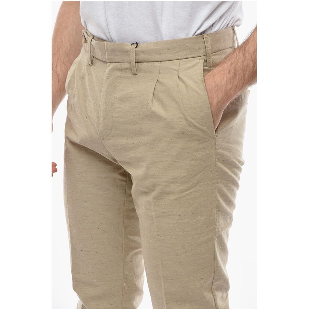 Cruna Solid Color ROPPONGI Double-Pleat Pants