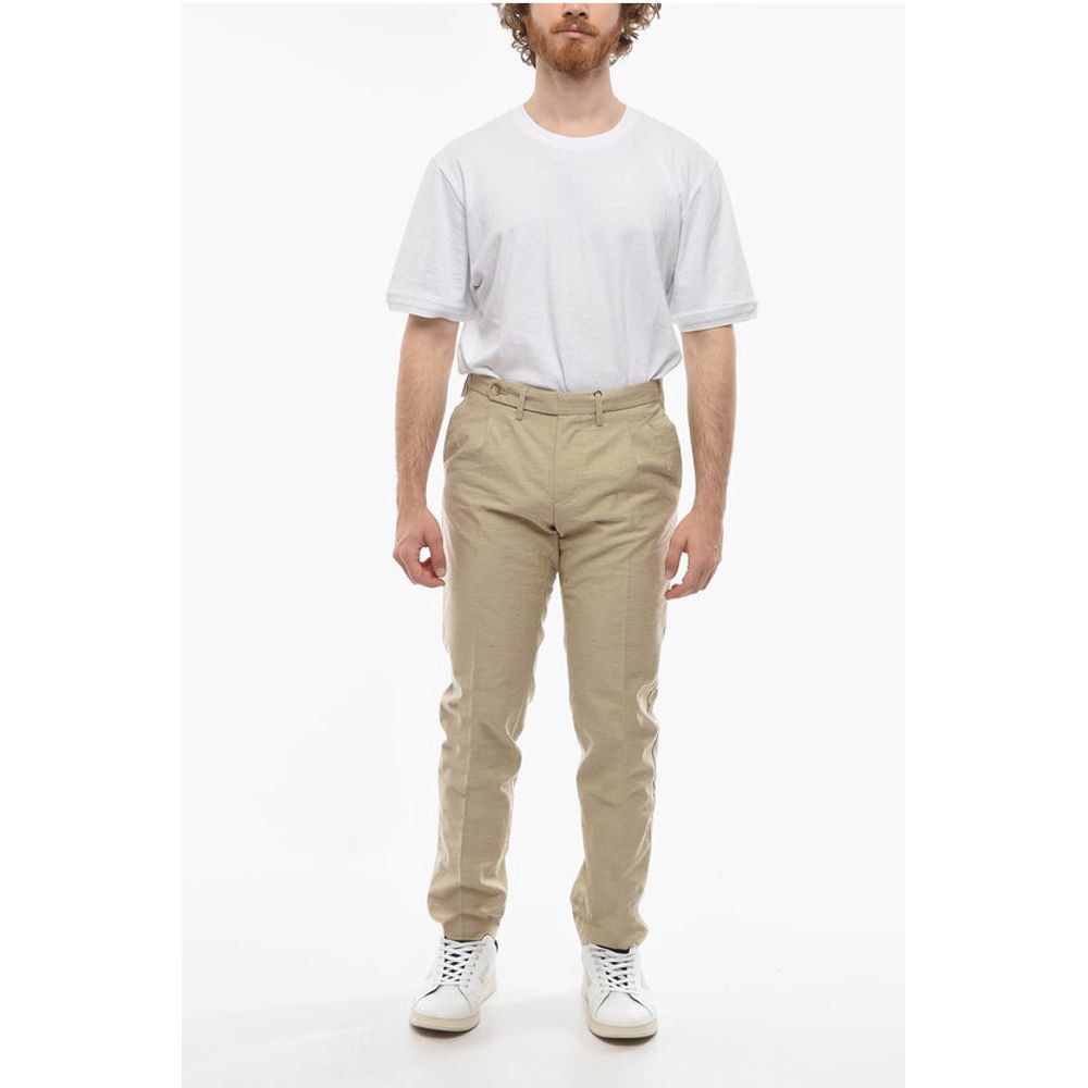 Cruna Solid Color ROPPONGI Double-Pleat Pants