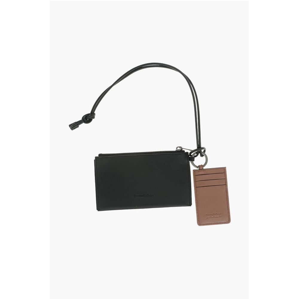Ermenegildo Zegna leather pouch with card holder