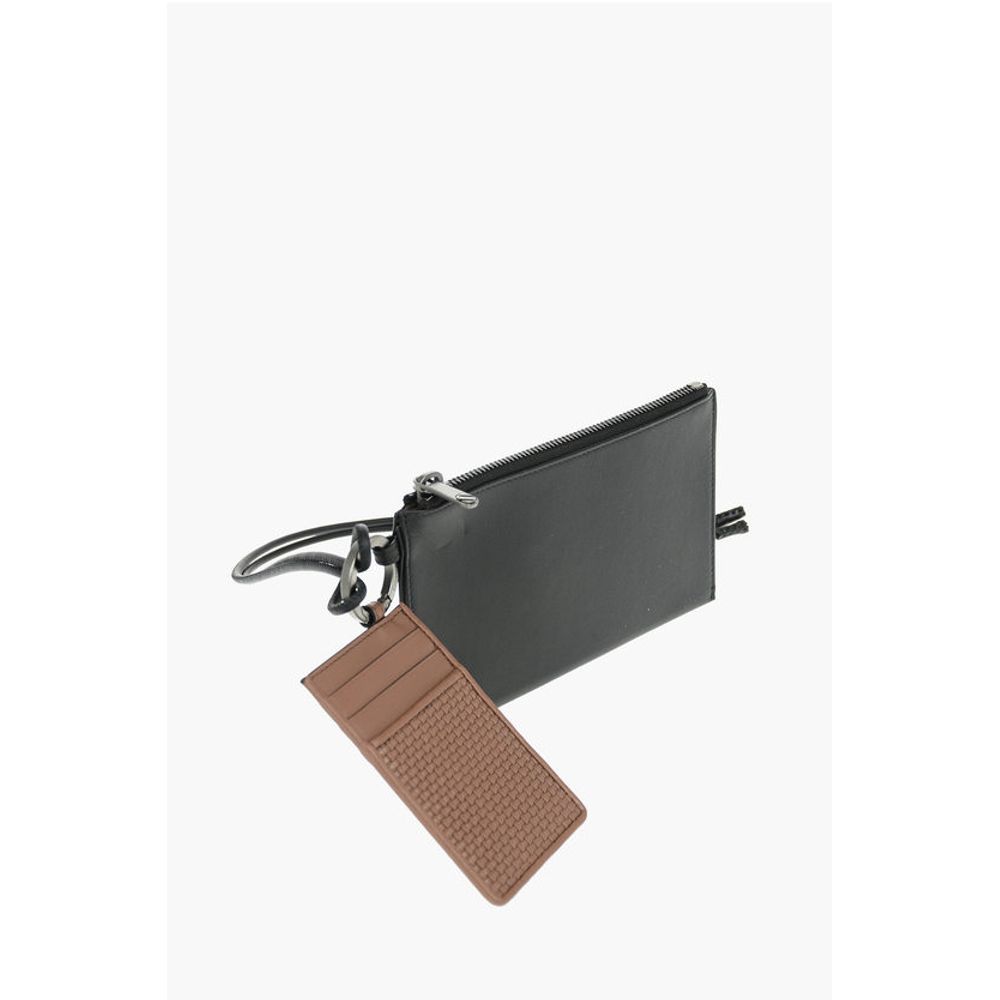 Ermenegildo Zegna leather pouch with card holder