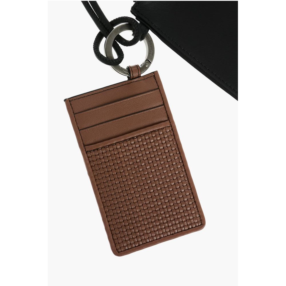Ermenegildo Zegna leather pouch with card holder