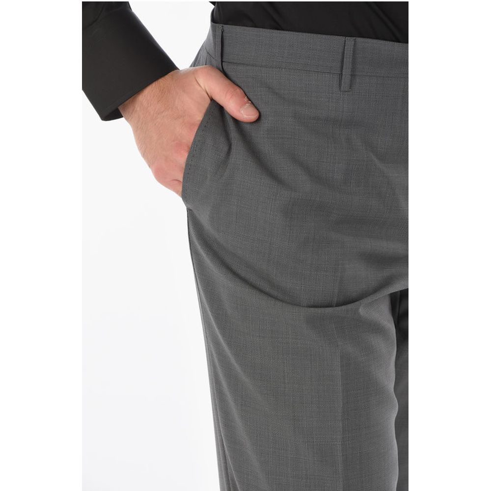 Corneliani Extrafine Virgin Wool LEADER Slack Pants with Basket Weave P