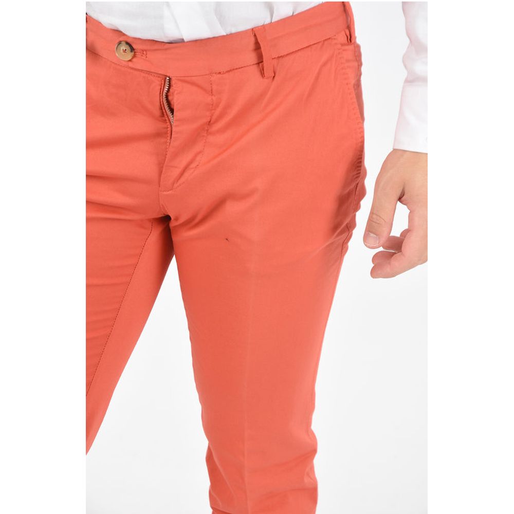 Corneliani ID Stretched Cotton Chino Pants with 4 Pockets