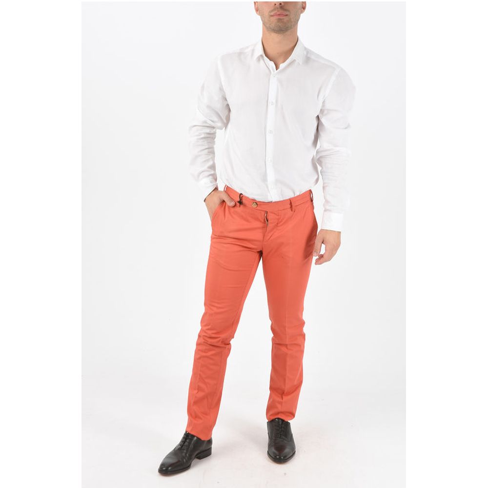 Corneliani ID Stretched Cotton Chino Pants with 4 Pockets