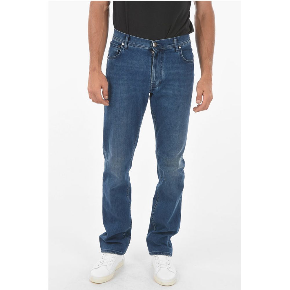 Corneliani ID LUXURY DENIM 5-pocket Mid-wash Jeans