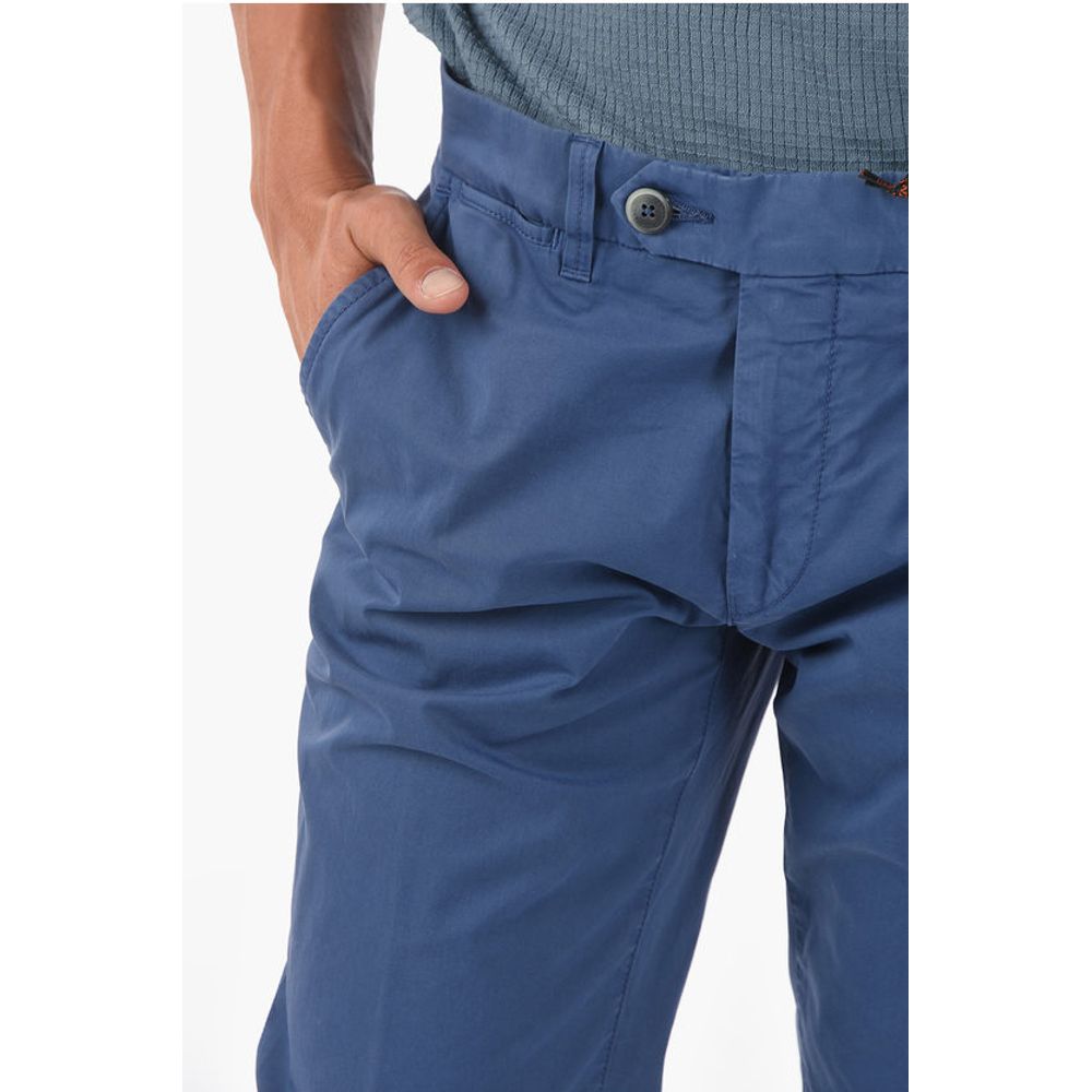 Corneliani ID Stretched Cotton Chino Pants with 5 Pockets