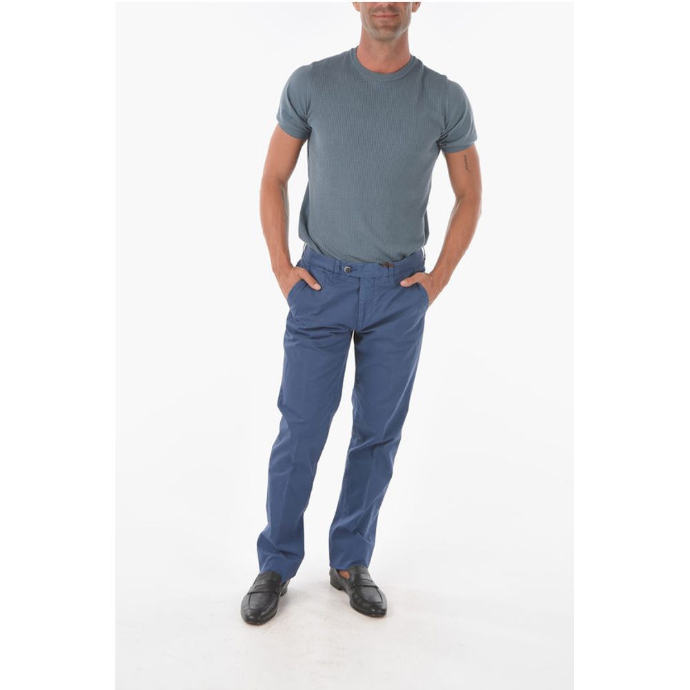 Corneliani ID Stretched Cotton Chino Pants with 5 Pockets