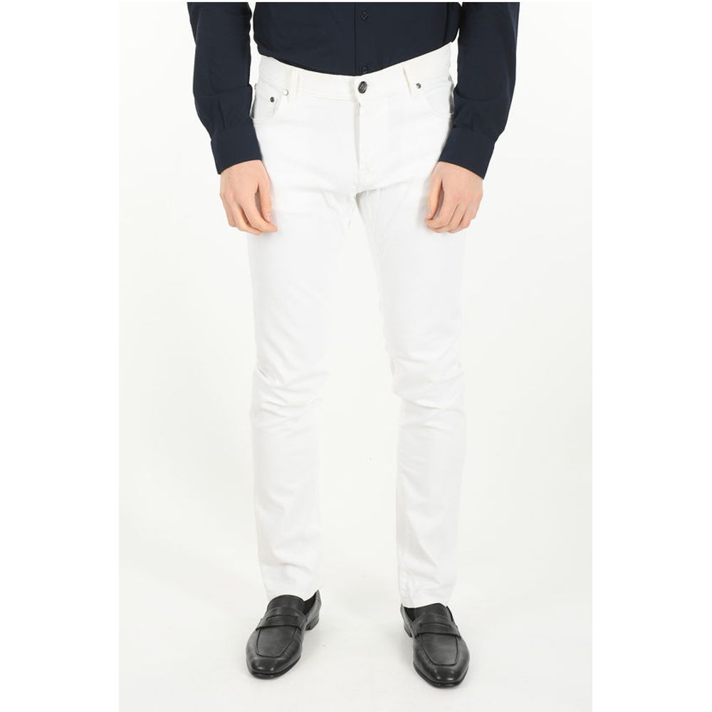 Corneliani ID LUXURY DENIM Stretchy Mid Rise Jeans 15cm