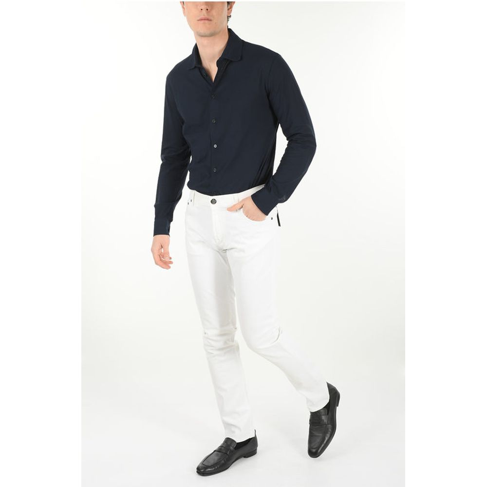 Corneliani ID LUXURY DENIM Stretchy Mid Rise Jeans 15cm