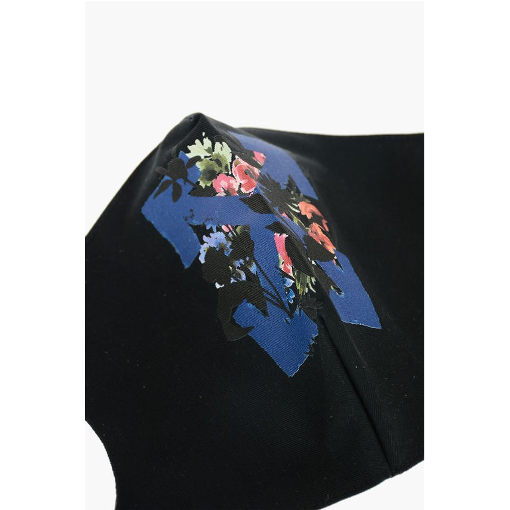 Off-White cotton FLOWER STRIPE ARROW face mask