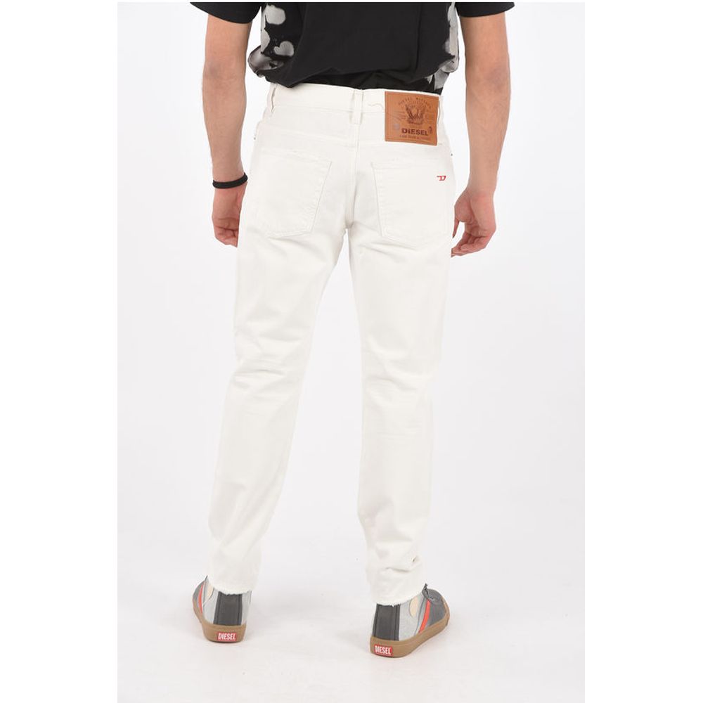 Diesel 17cm vintage effect frayed hem D-FINING tapered fit jeans L3