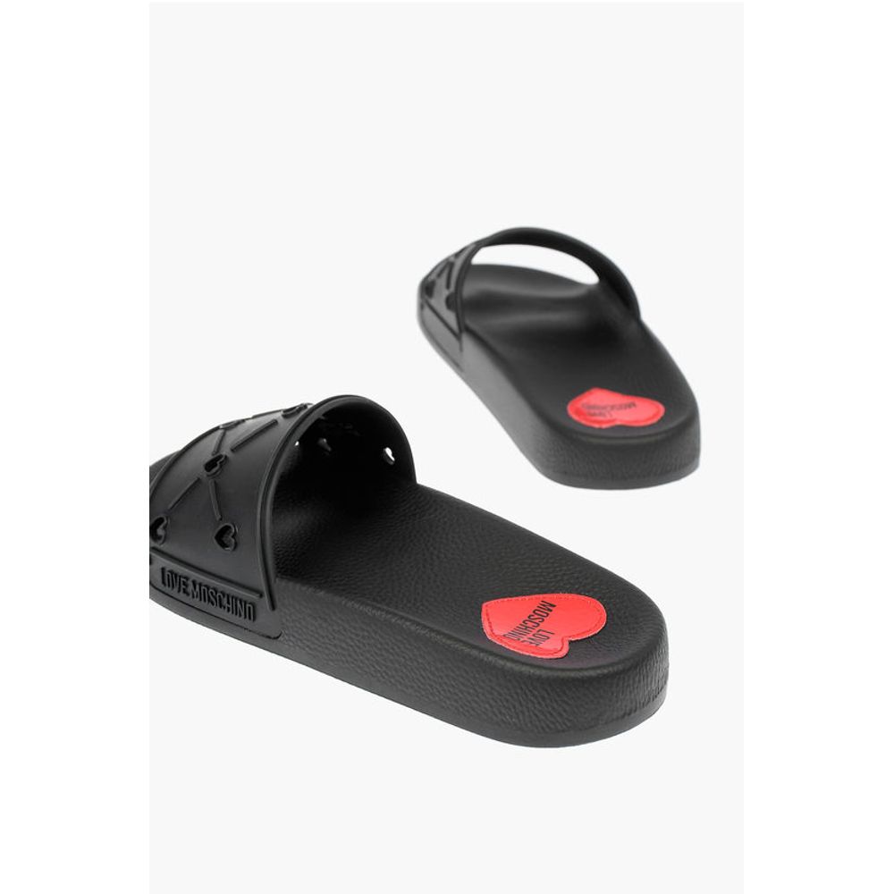 Moschino LOVE rubber slides