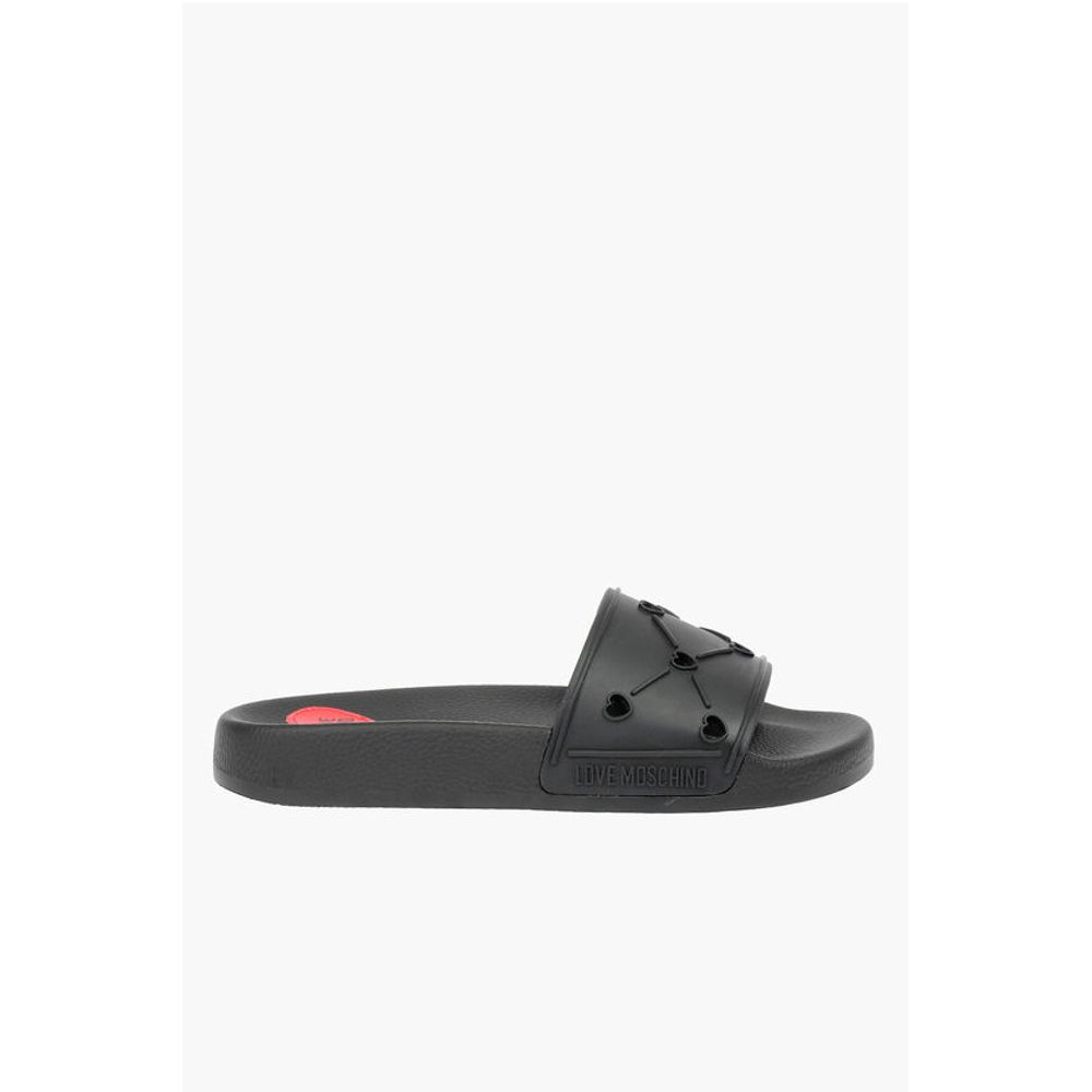 Moschino LOVE rubber slides