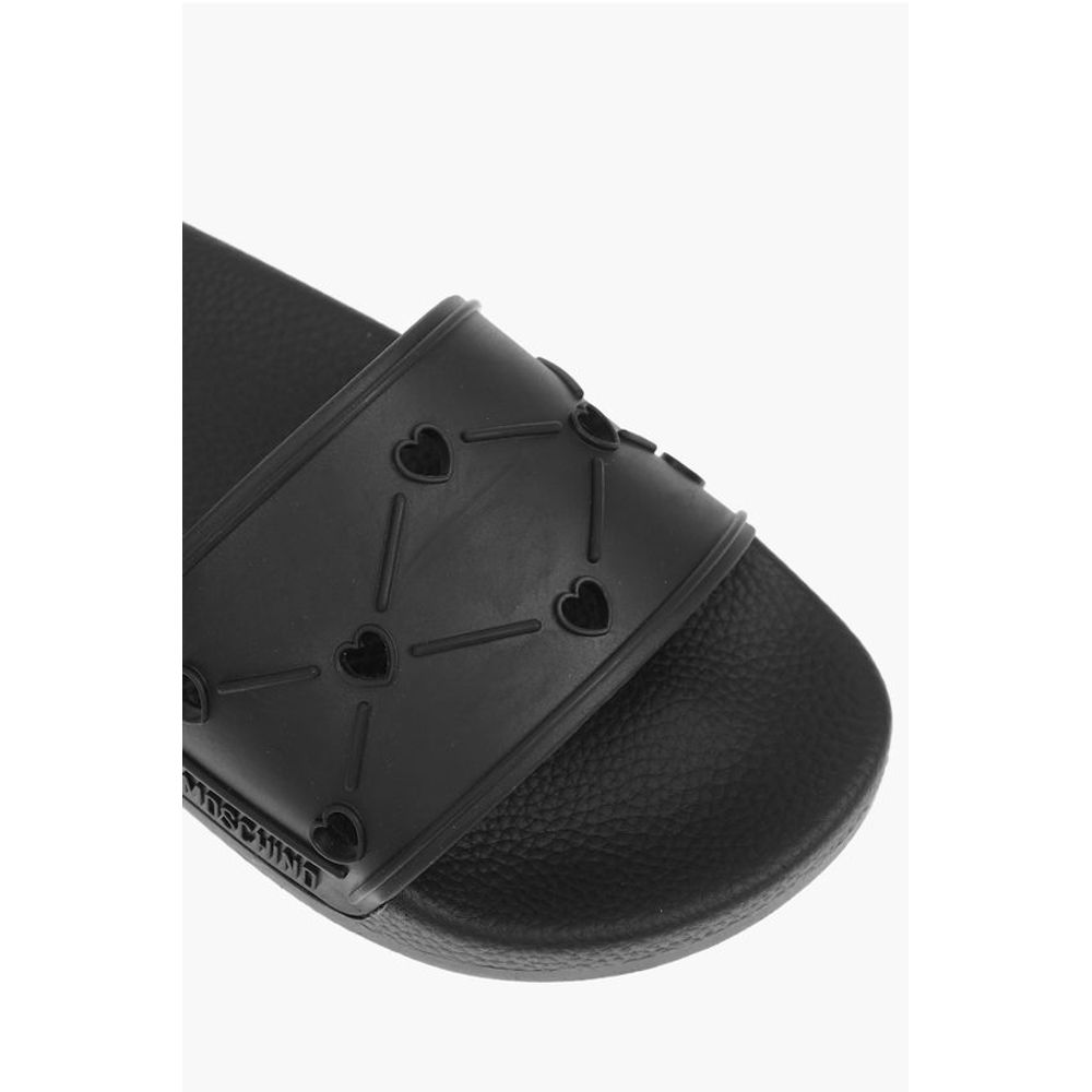 Moschino LOVE rubber slides