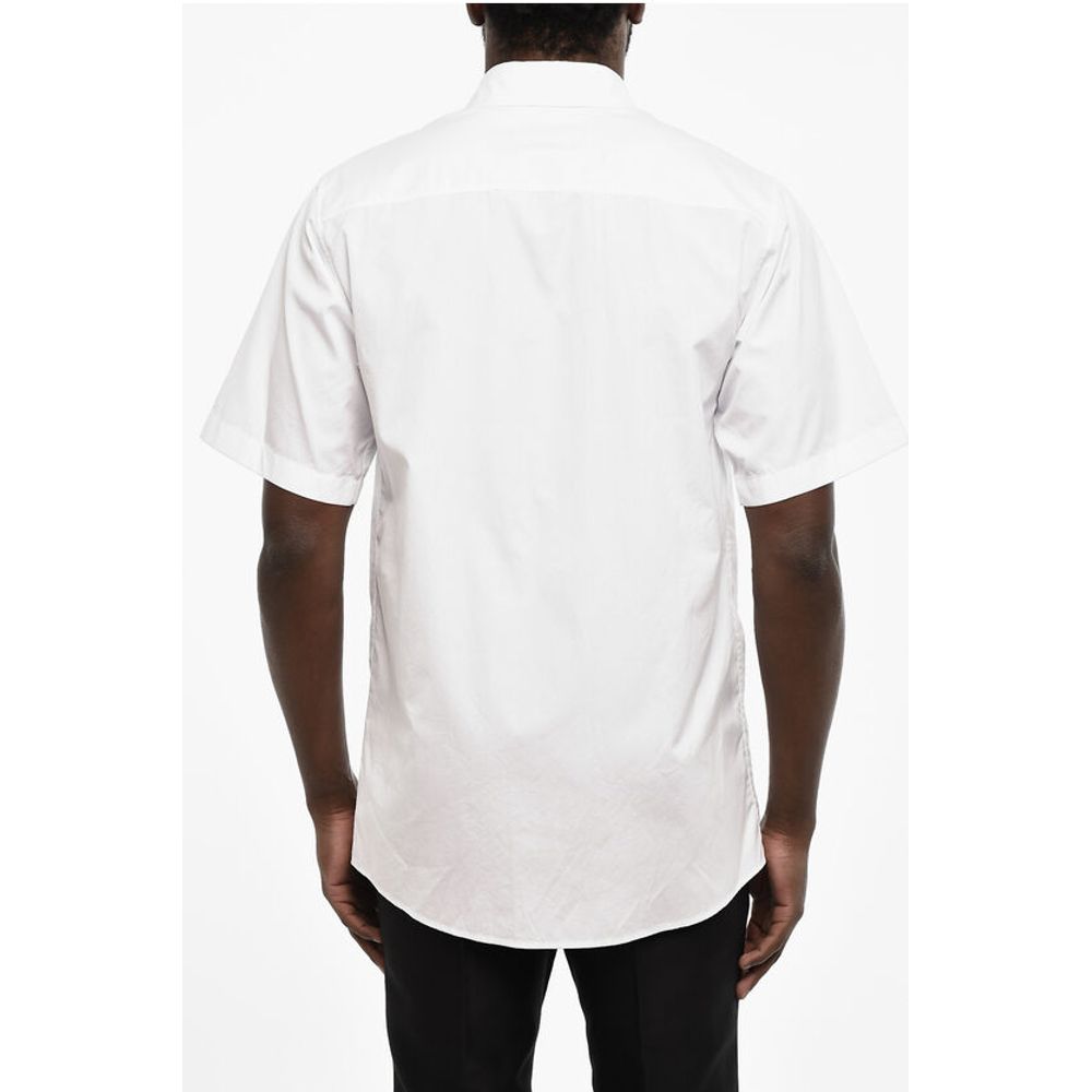 Dsquared² popeline spread collar shirt with breast pocket
