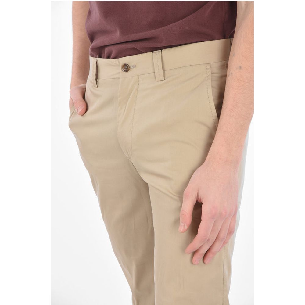 Corneliani ID Silk blend IDENTITY belt loops trousers