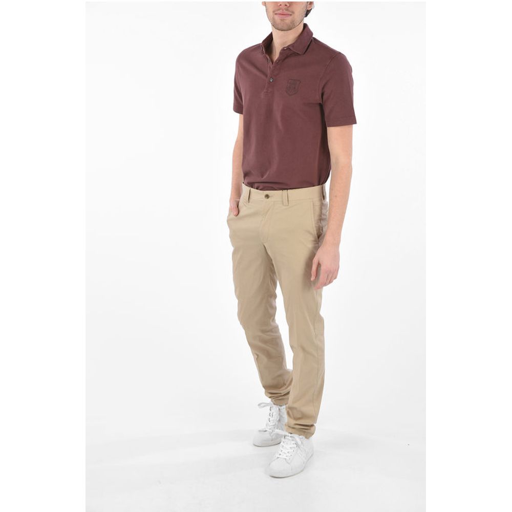 Corneliani ID Silk blend IDENTITY belt loops trousers