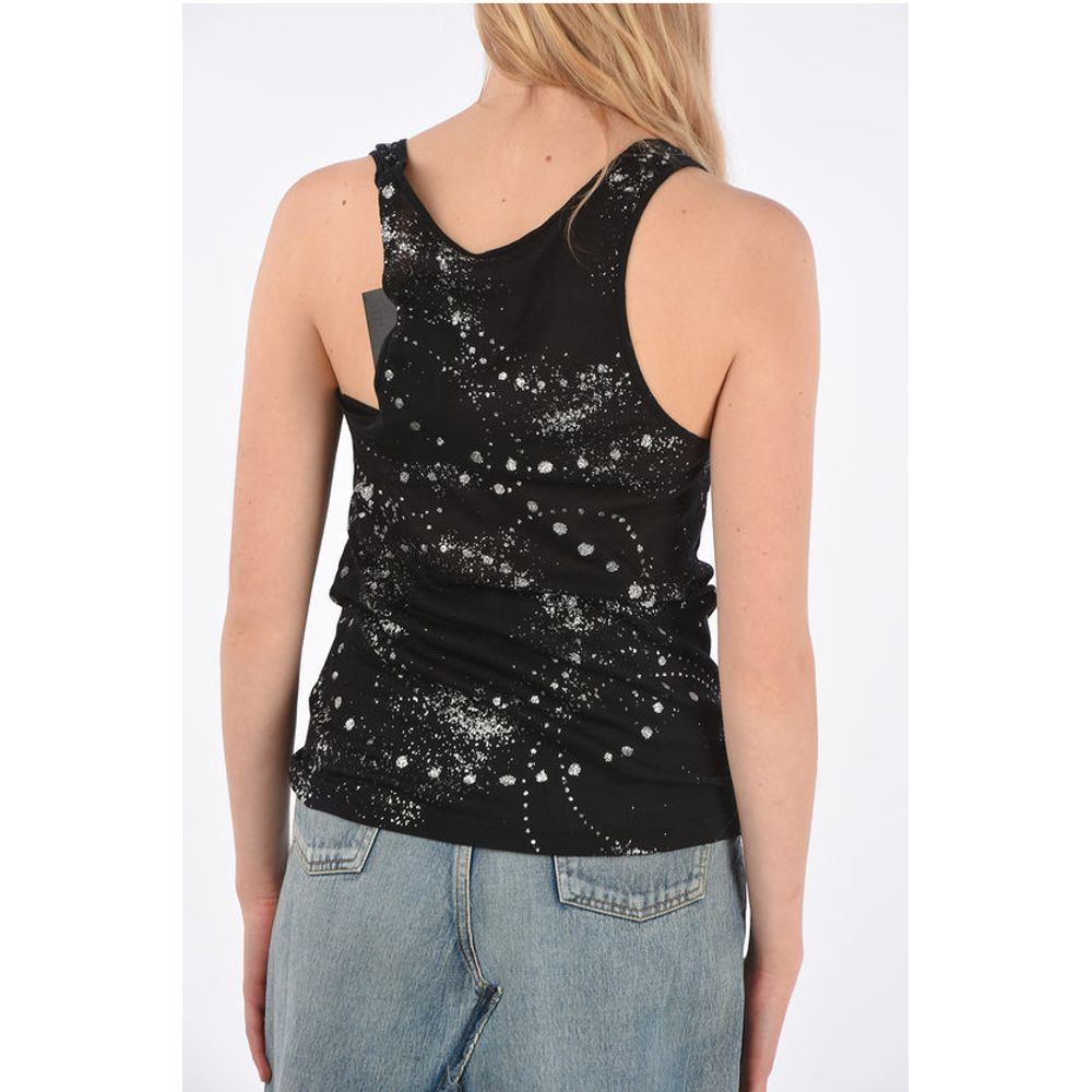 Saint Laurent Glittered GALAXY Tank Top