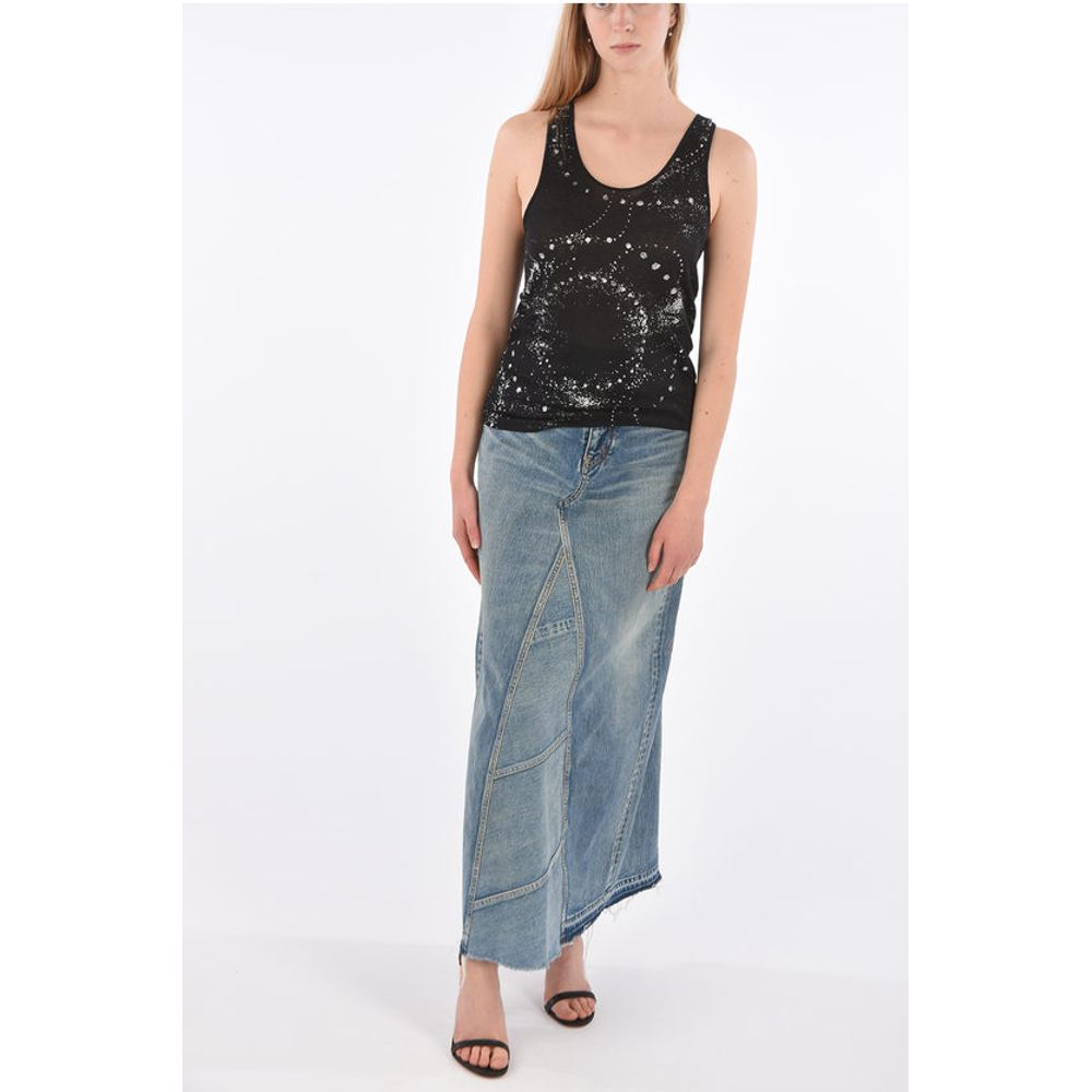 Saint Laurent Glittered GALAXY Tank Top
