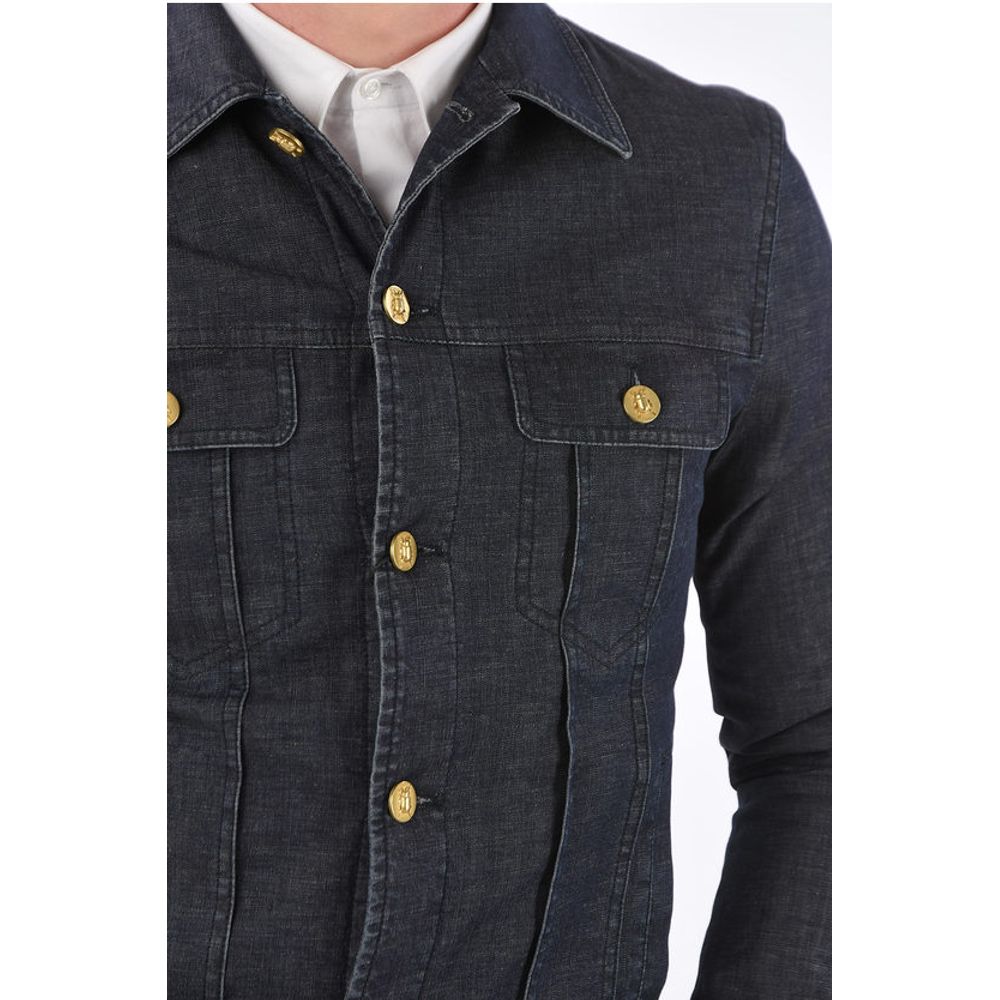 Corneliani CC COLLECTION Linen and Denim HARLEY Jacket