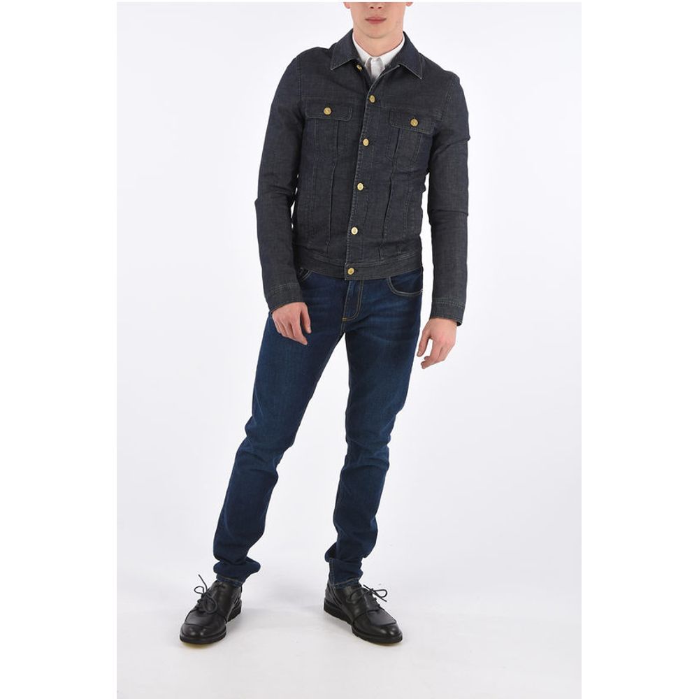 Corneliani CC COLLECTION Linen and Denim HARLEY Jacket