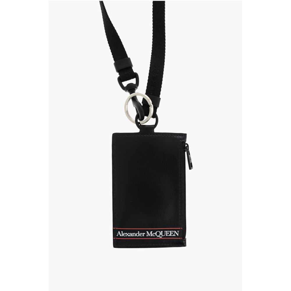 Alexander McQueen leather card holder