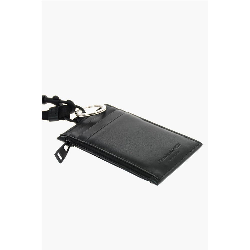 Alexander McQueen leather card holder