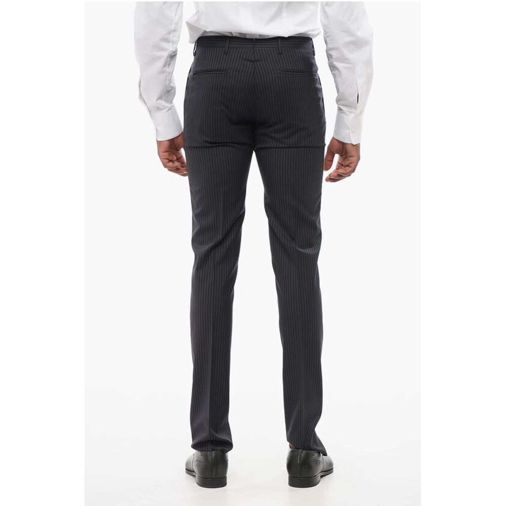 Corneliani CC COLLECTION Pintriped Single Breasted RETAILORED Cotton Su