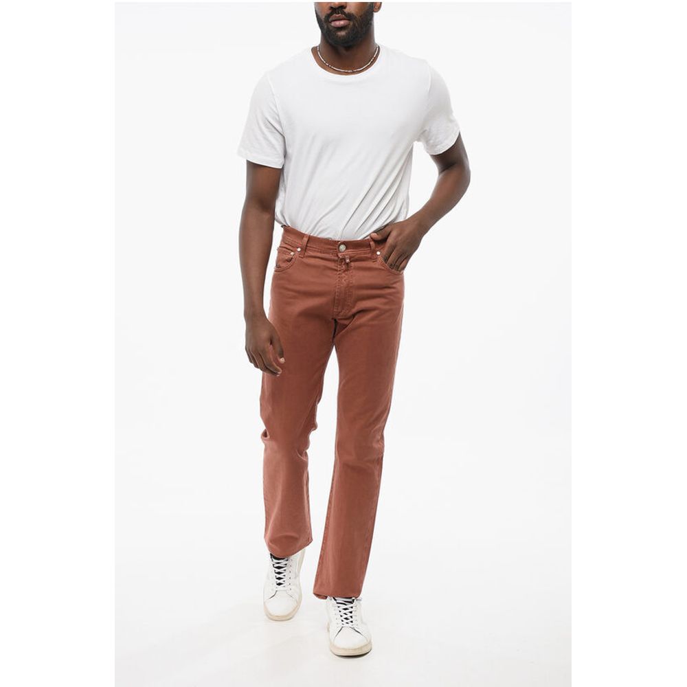 Corneliani ID LUXURY Straight Fit Denims with Embroidered Logo