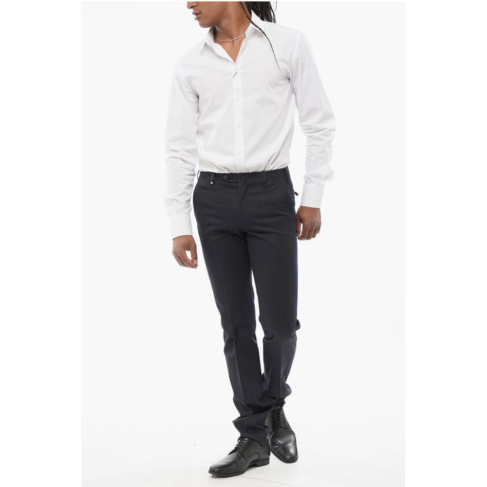 Corneliani Pure Cotton LEADER Pants with Zipped Pockets