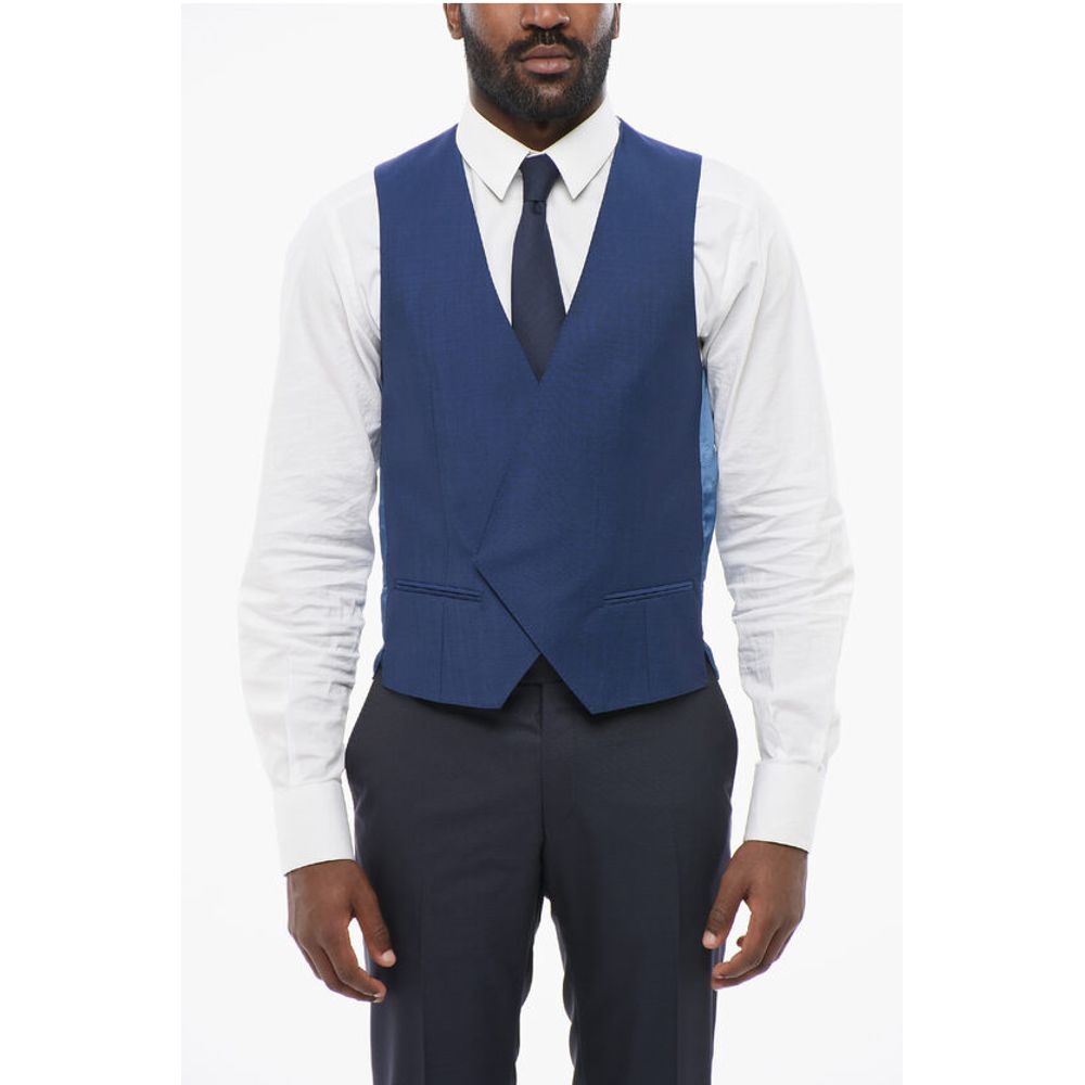 Corneliani Double-Brested Vest with Hidden Placket