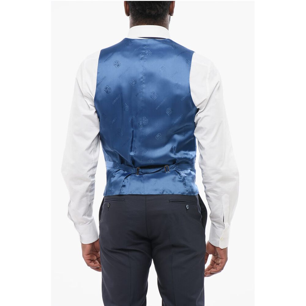 Corneliani Double-Brested Vest with Hidden Placket