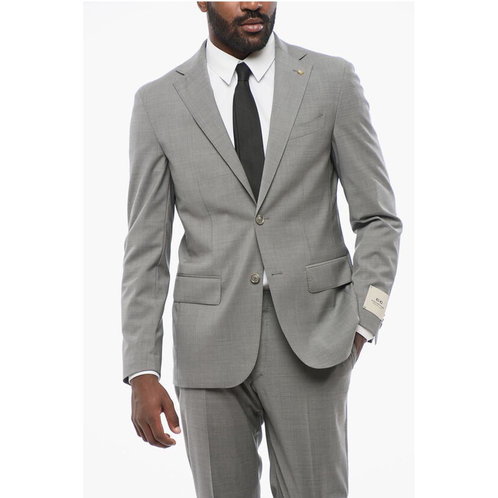Corneliani CC COLLECTION Half-lined REFINED Stretch Wool Suit