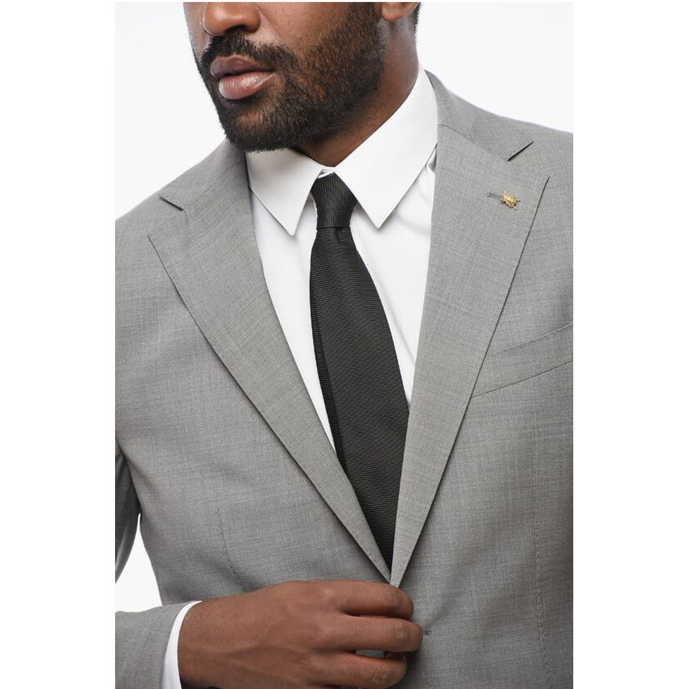 Corneliani CC COLLECTION Half-lined REFINED Stretch Wool Suit